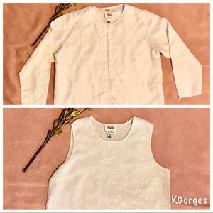 Talbots Suit Camisole and Jacket in Linen